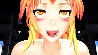 Պոռնիկ Քրիստինա Քրիստալը մինետ է անում լոգարանում